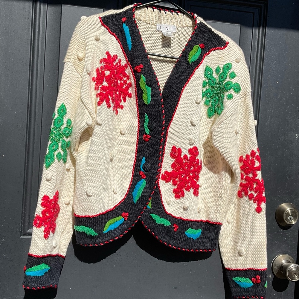 90s Vintage Christmas Cardigan